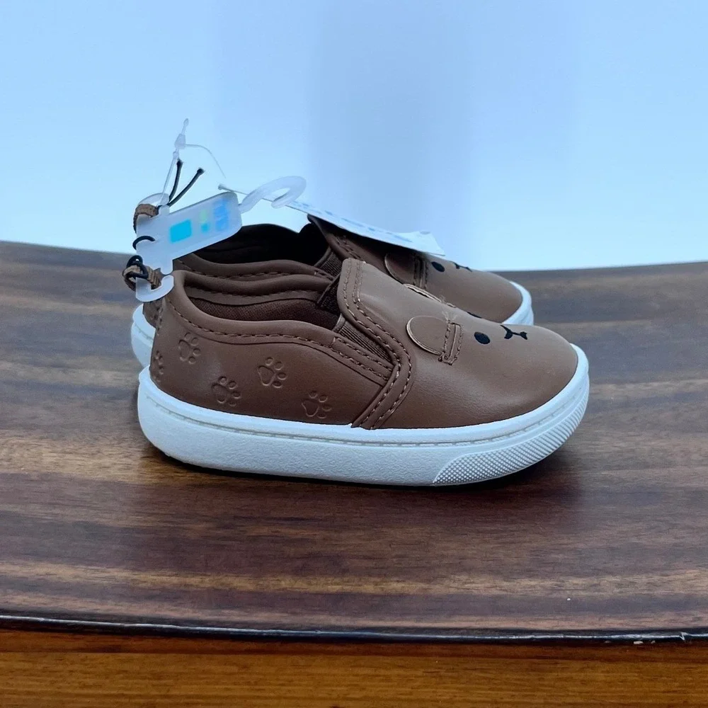 Brown Bear Slip On Shoes Toddler Boys 4 Carter's Child of Mine NEW